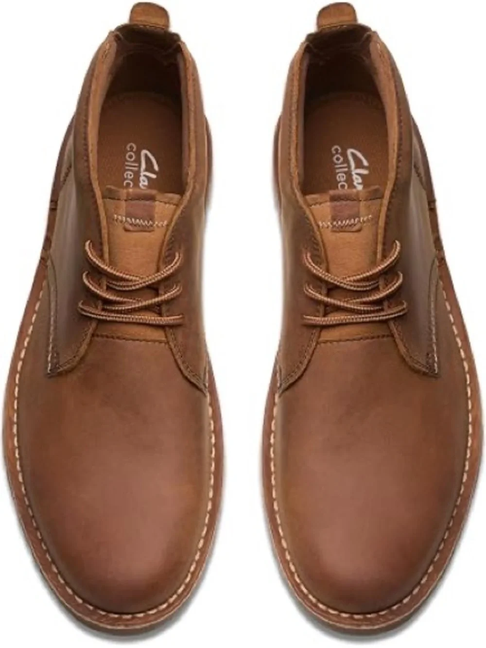 Clarks Men's Tan Leather Chukka Boots